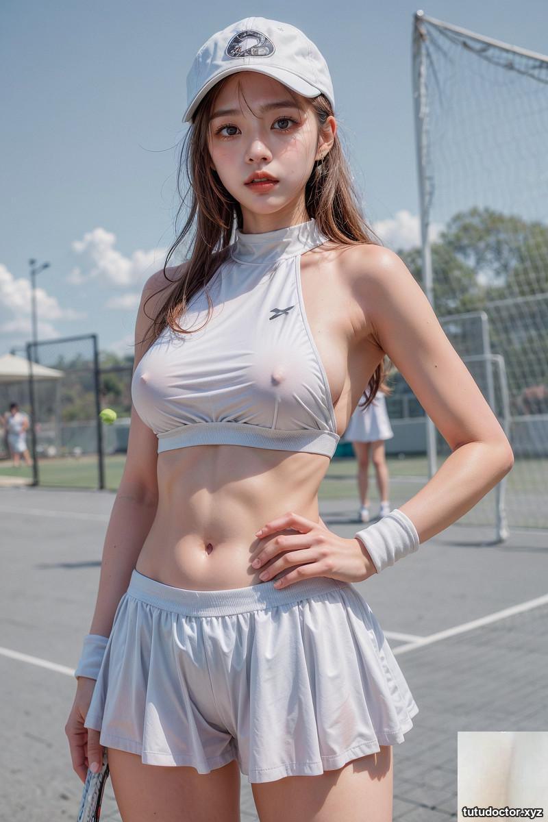 AI generation~AI OFUG-I went to the tennis court with my · photo 40 of 43
