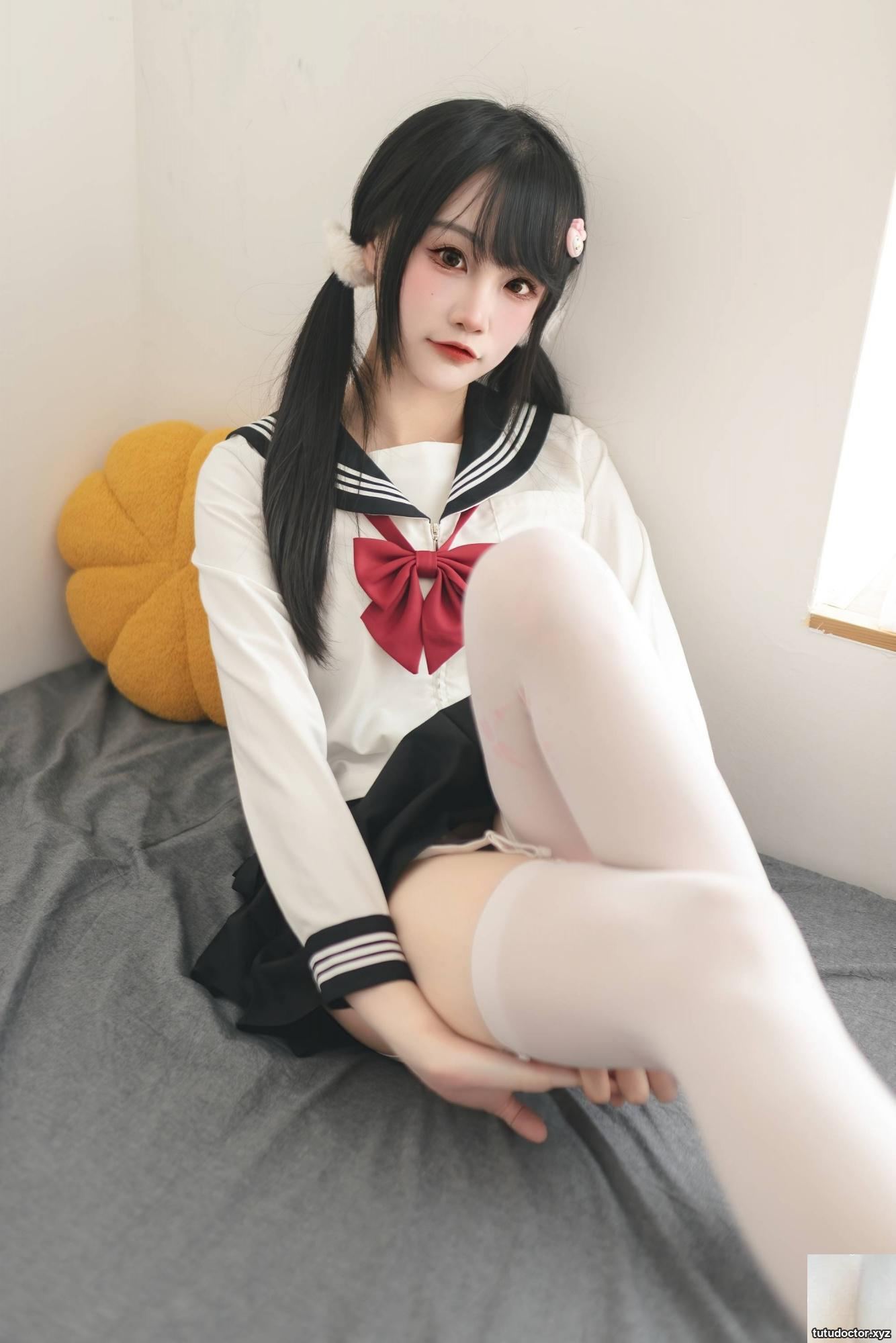 (Online collection) Welfare Girl Aowu Jiang “Sailor Suit Limited” VIP Exclusive (48P)