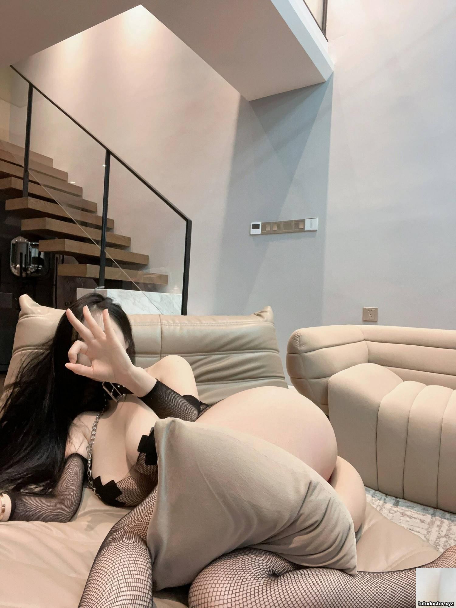 Welfare girl Zuo Gongzi Net hole one-piece black stockings with · photo 35 of 48