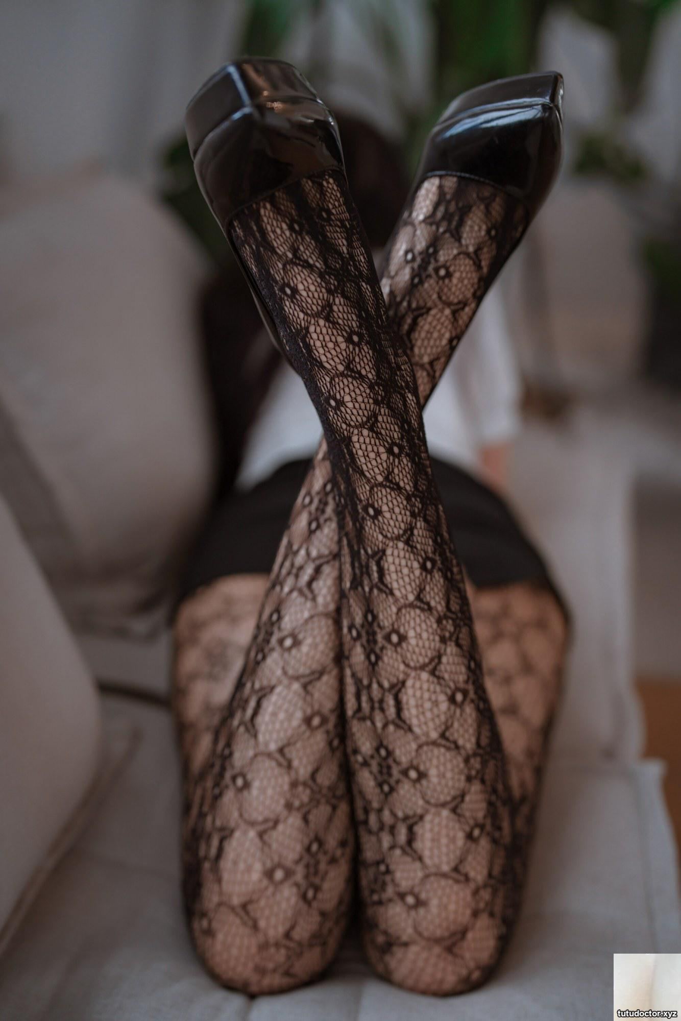 Welfare girl Xuan Xiaos Jacquard Pantyhose VIP exclusive · photo 44 of 107