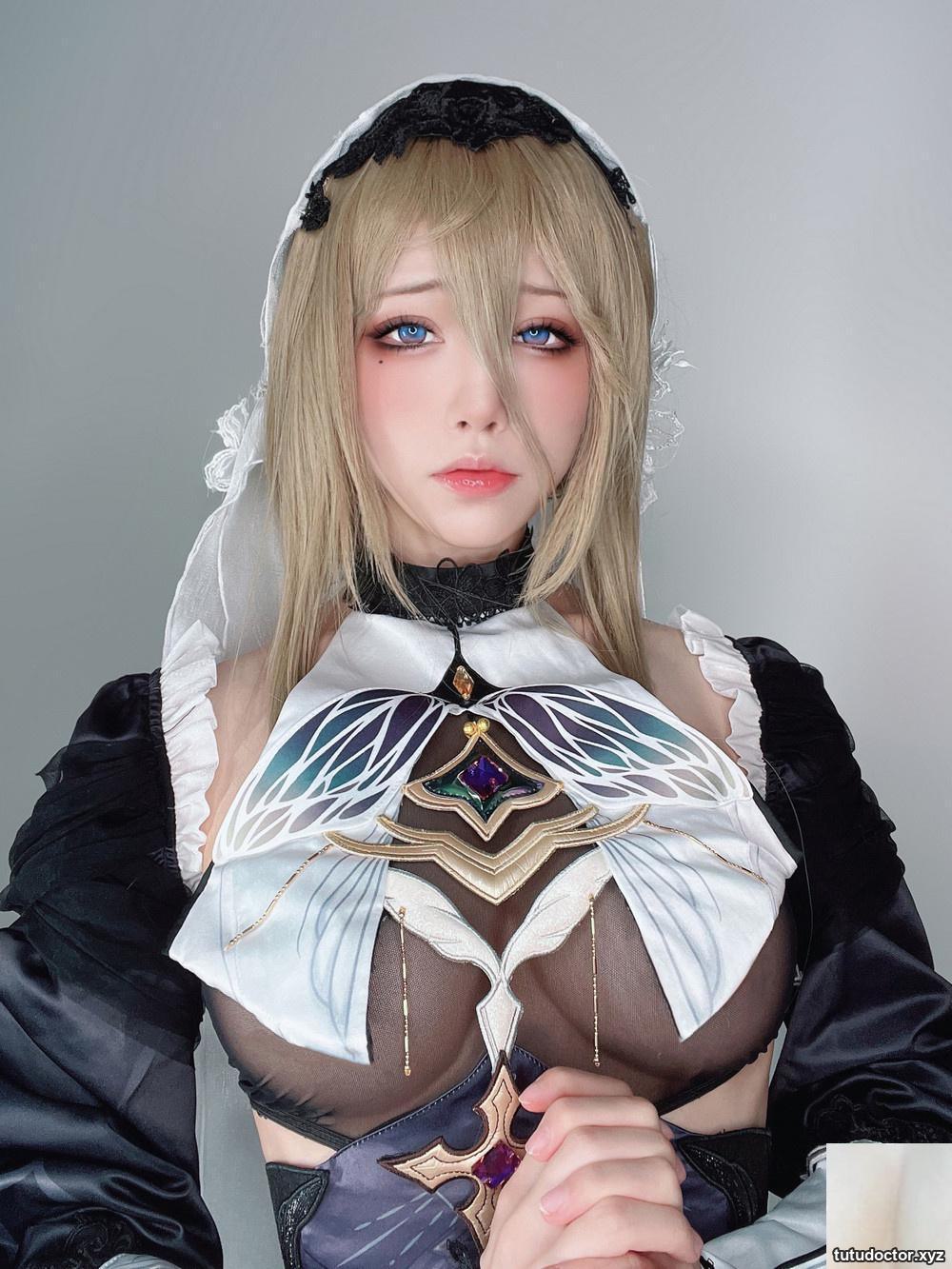 Shui Miao Aqua’s “Honkai Impact 3-Aponia” is full of sultry nun’s costume is too foul (36P)