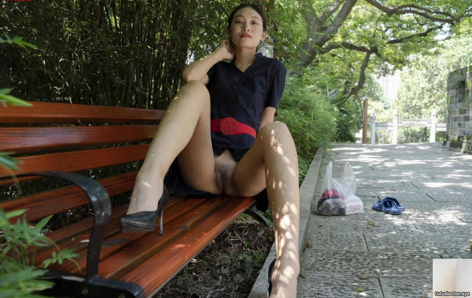 Beautiful model – An Qis full-time long-legged stewardess · photo 99 of 100