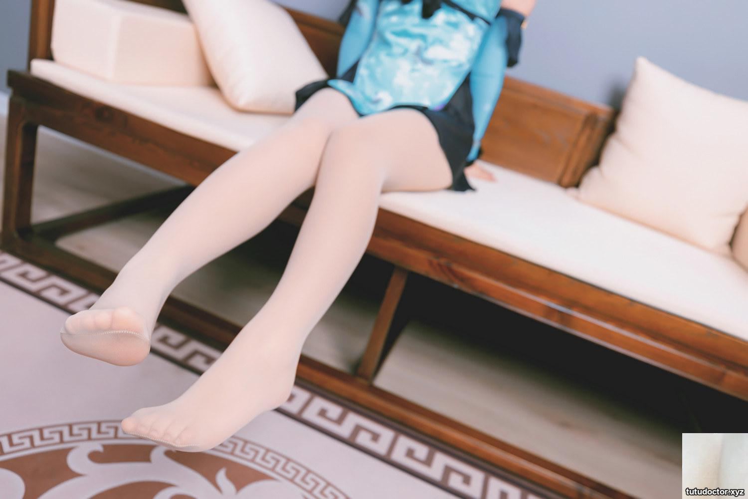 Kanamezaka Mafuyus Blue Cheongsam Oriental beauty makes people · photo 65 of 75