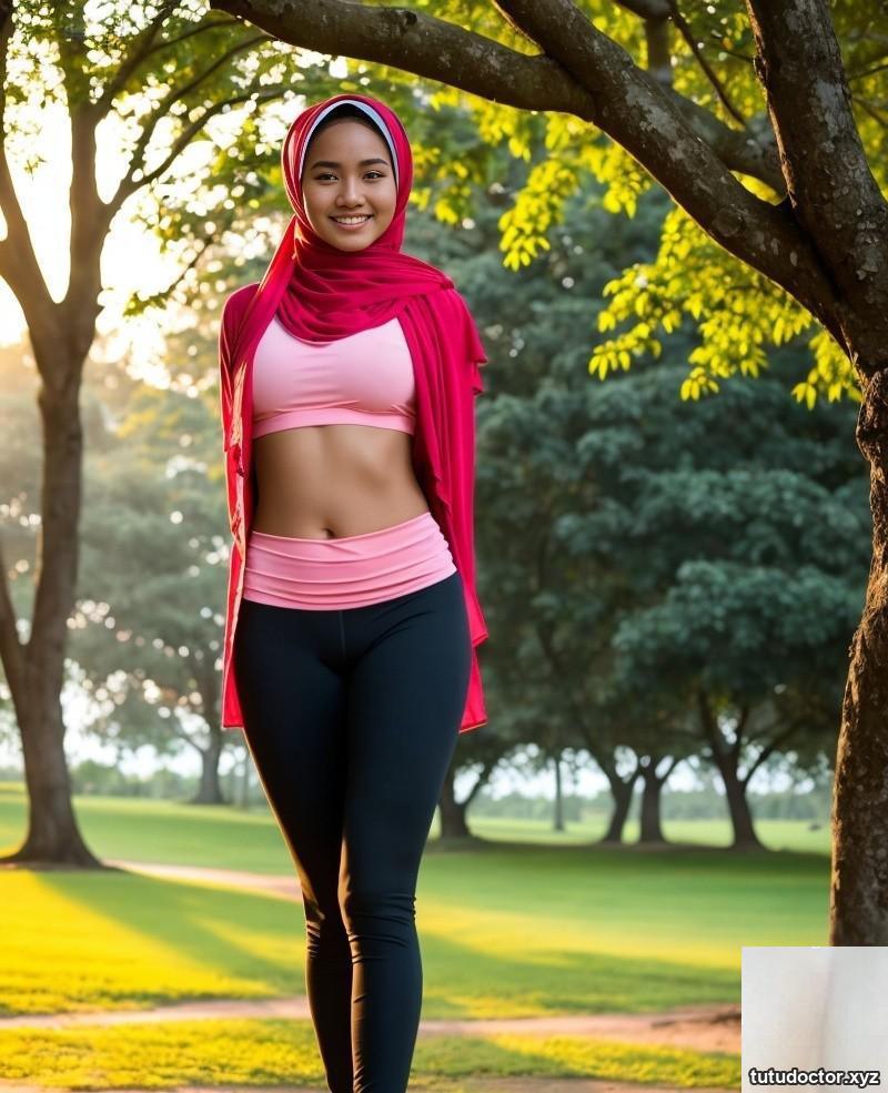 Hijabi park jog · photo 12 of 25