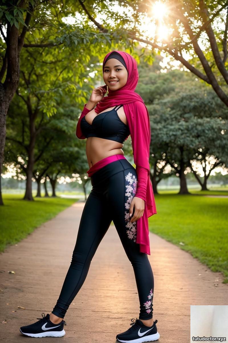Hijabi park jog · photo 17 of 25