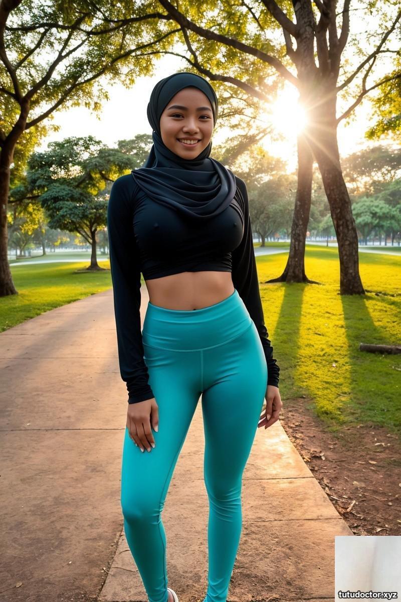 Hijabi park jog · photo 22 of 25