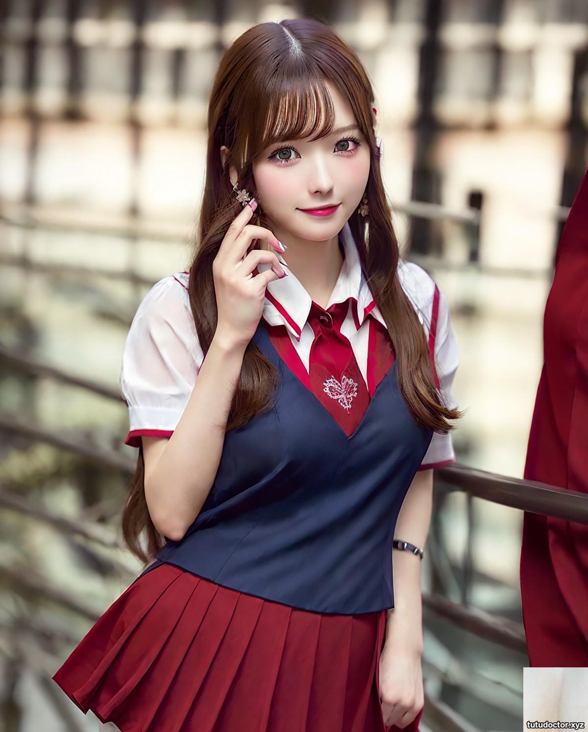 AIModel Vol.114 School Red Uniform · photo 48 of 52
