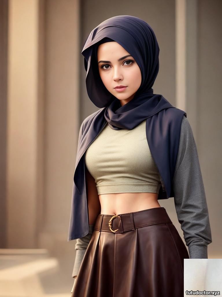 AI generated leather hijabi · photo 7 of 81