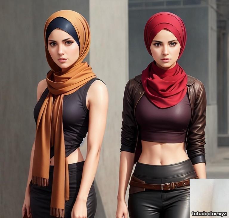 AI generated leather hijabi · photo 13 of 81