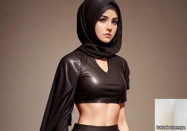 AI generated leather hijabi · photo 45 of 81