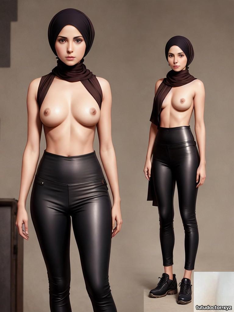 AI generated leather hijabi · photo 49 of 81