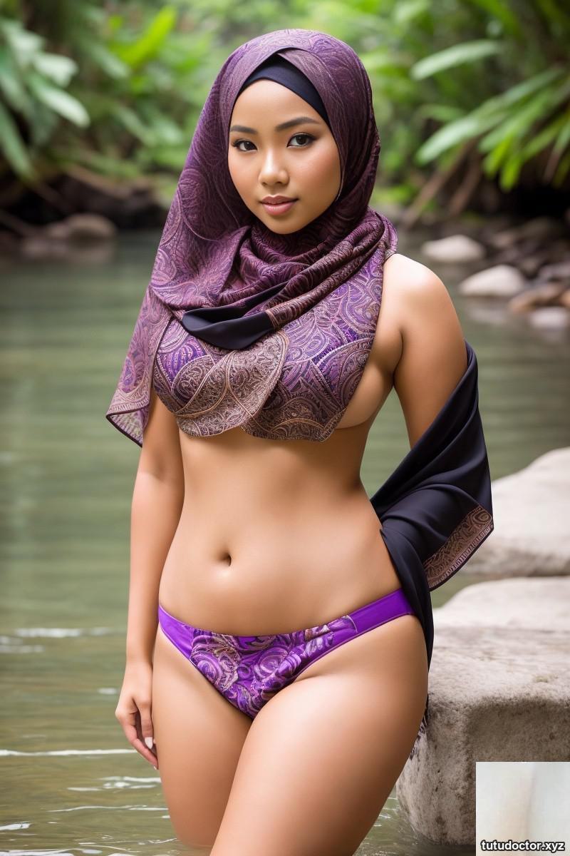Riverside villager hijabi · photo 19 of 57