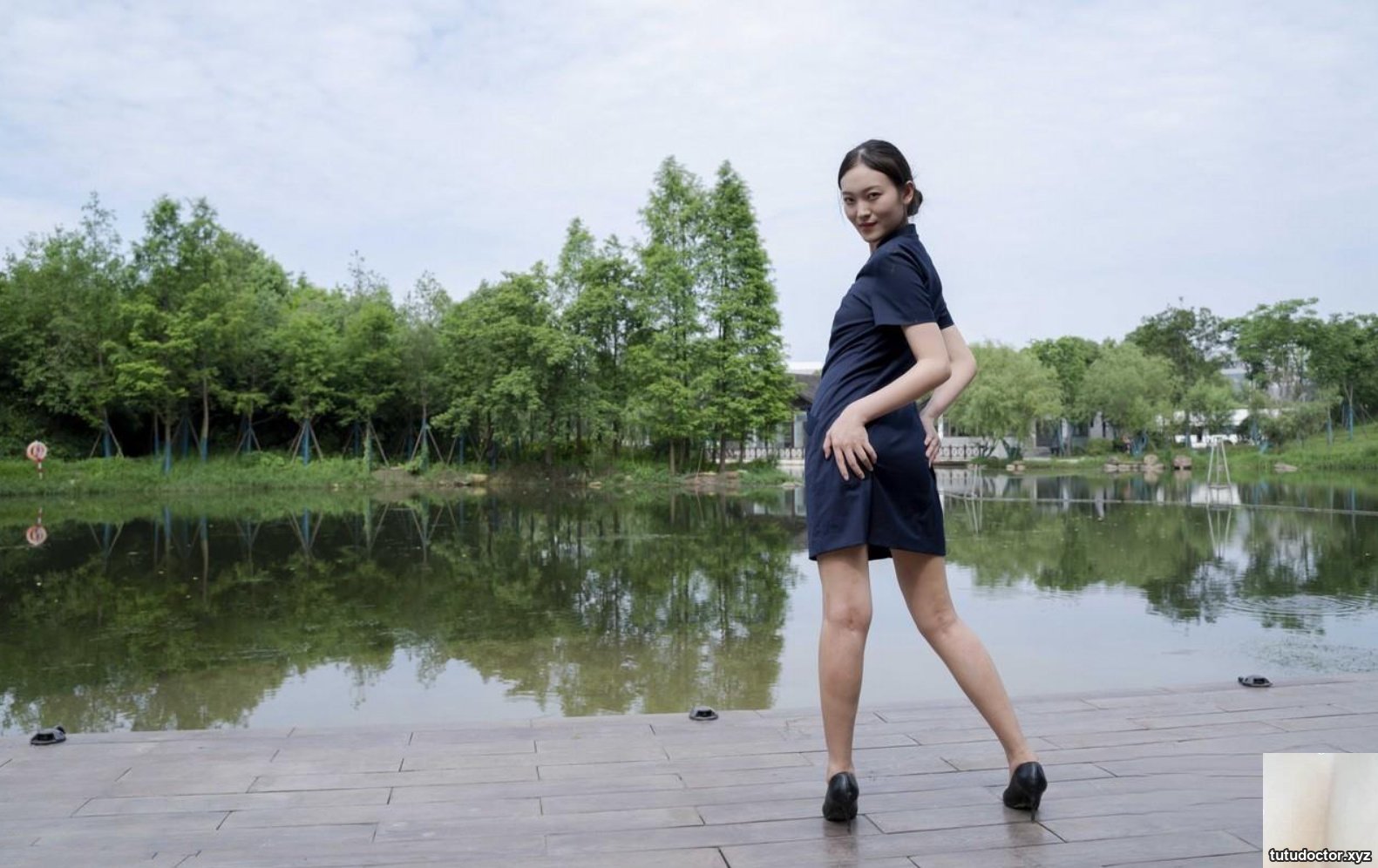 Beautiful model – An Qis full-time long-legged stewardess · photo 87 of 100