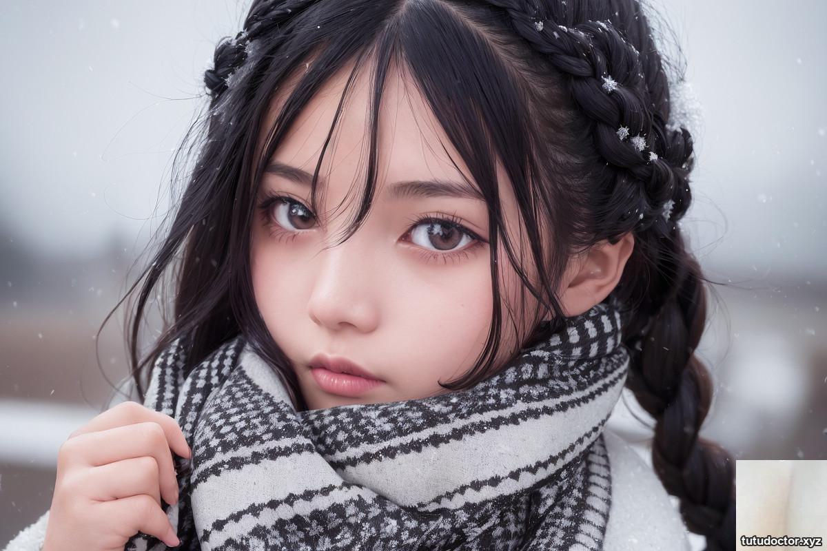AI generation~NATSUNE_AI-Snowy day