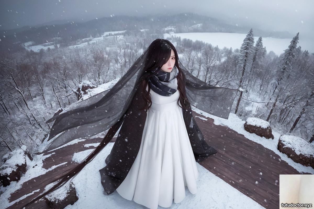 AI generation~NATSUNE_AI-Snowy day · photo 6 of 21