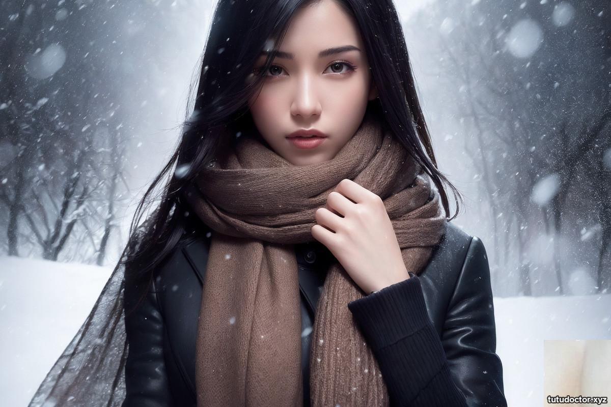 AI generation~NATSUNE_AI-Snowy day · photo 12 of 21