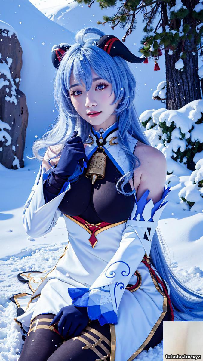 AI generation~AI_EmeraldApple-Gan Yu (original god) Genshin Impa