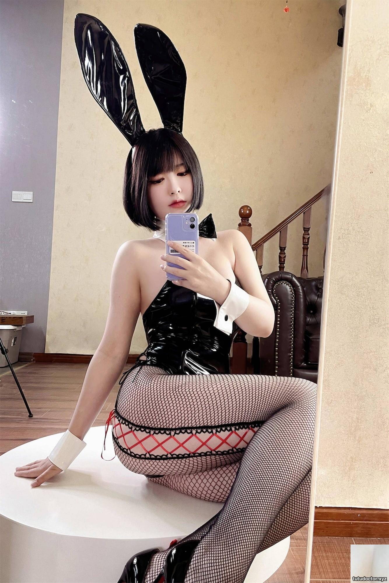 Welfare Girl Half Half Son Black Net Bunny Girl VIP Exclusive · photo 62 of 69