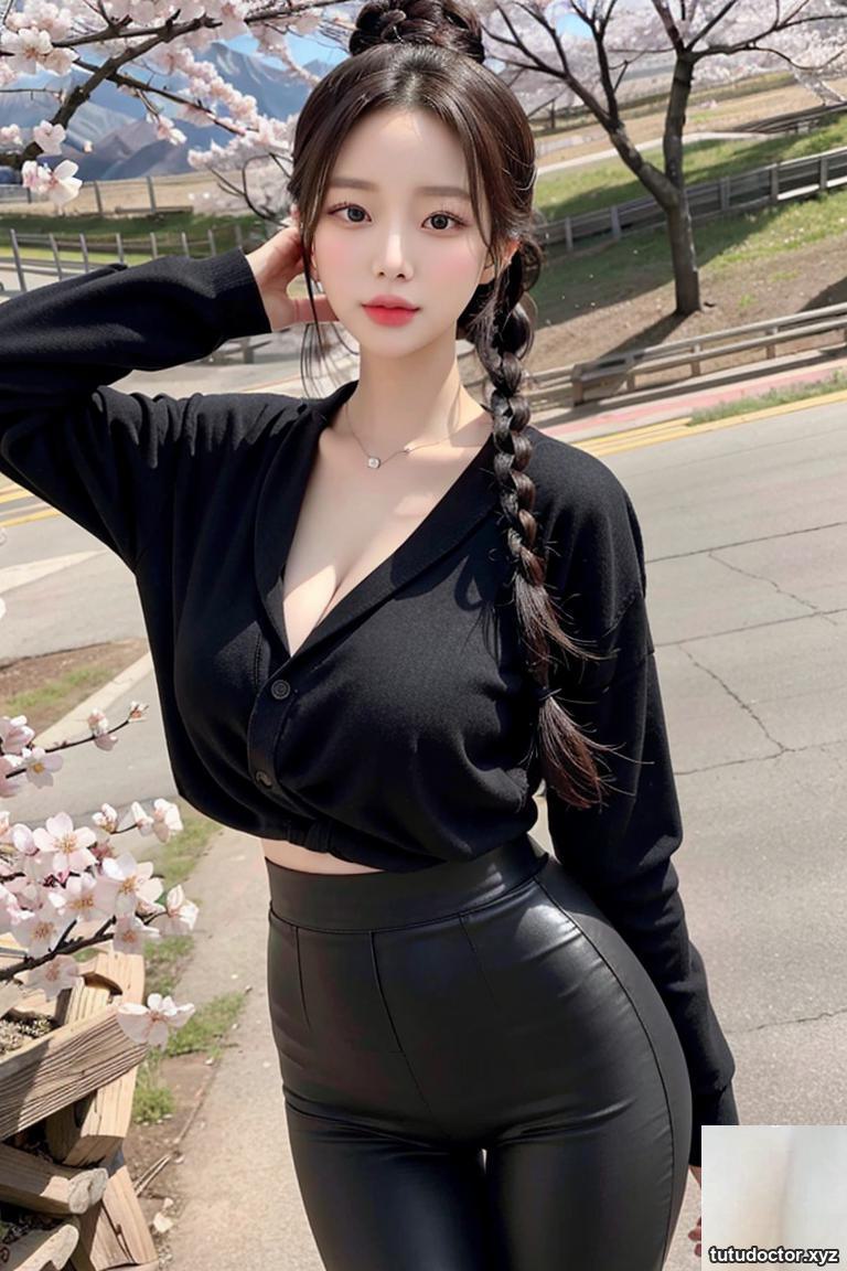 AI generated beauty~Hiking in spring
