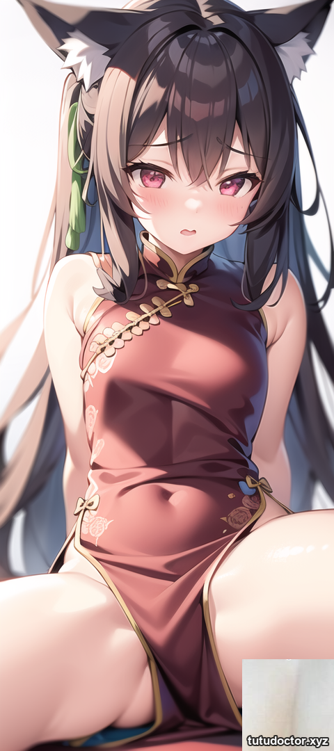 Original two-dimensional AI photo of a cheongsam fox girl · photo 8 of 15