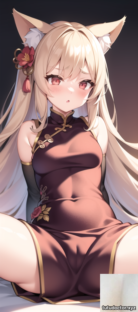 Original two-dimensional AI photo of a cheongsam fox girl · photo 9 of 15
