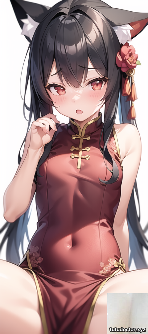 Original two-dimensional AI photo of a cheongsam fox girl · photo 12 of 15