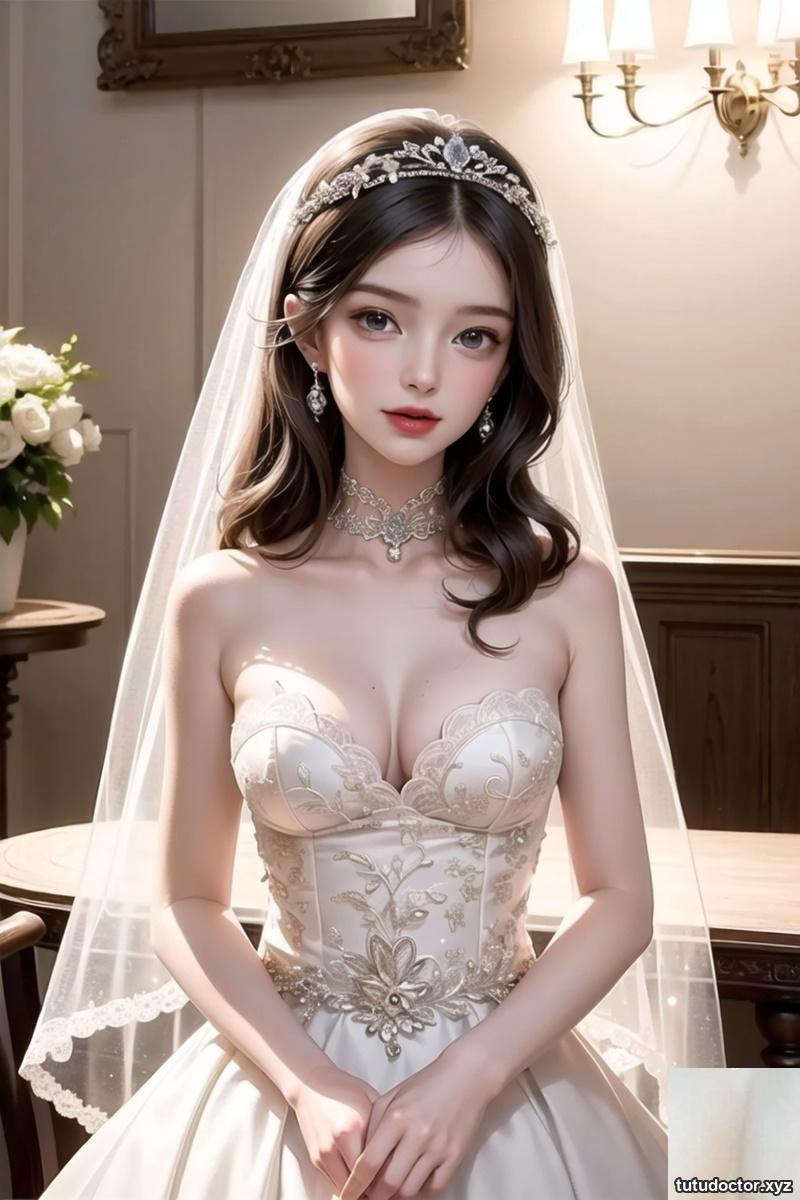 AI-generated beauty ~ (wedding dress-wedding) Wedding