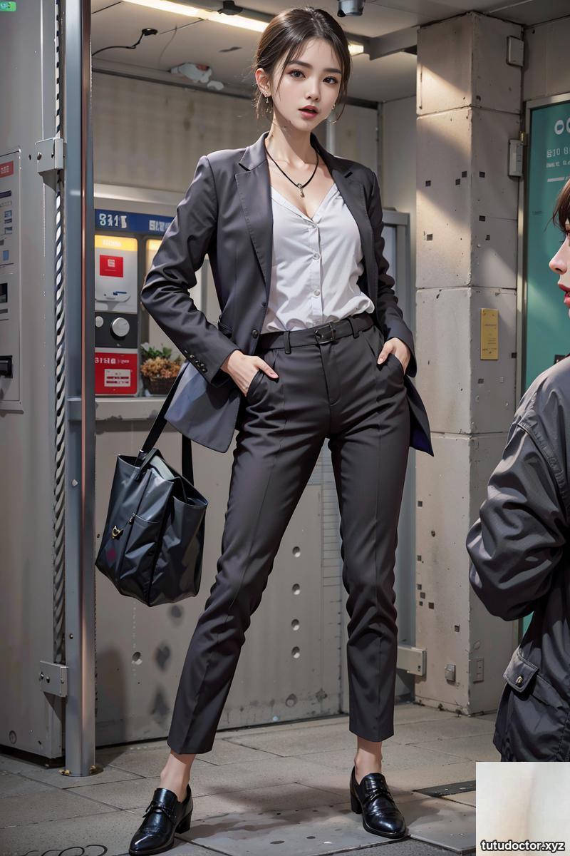 AI generated beauty~スーツ子のAI Girl (wearing a suit)