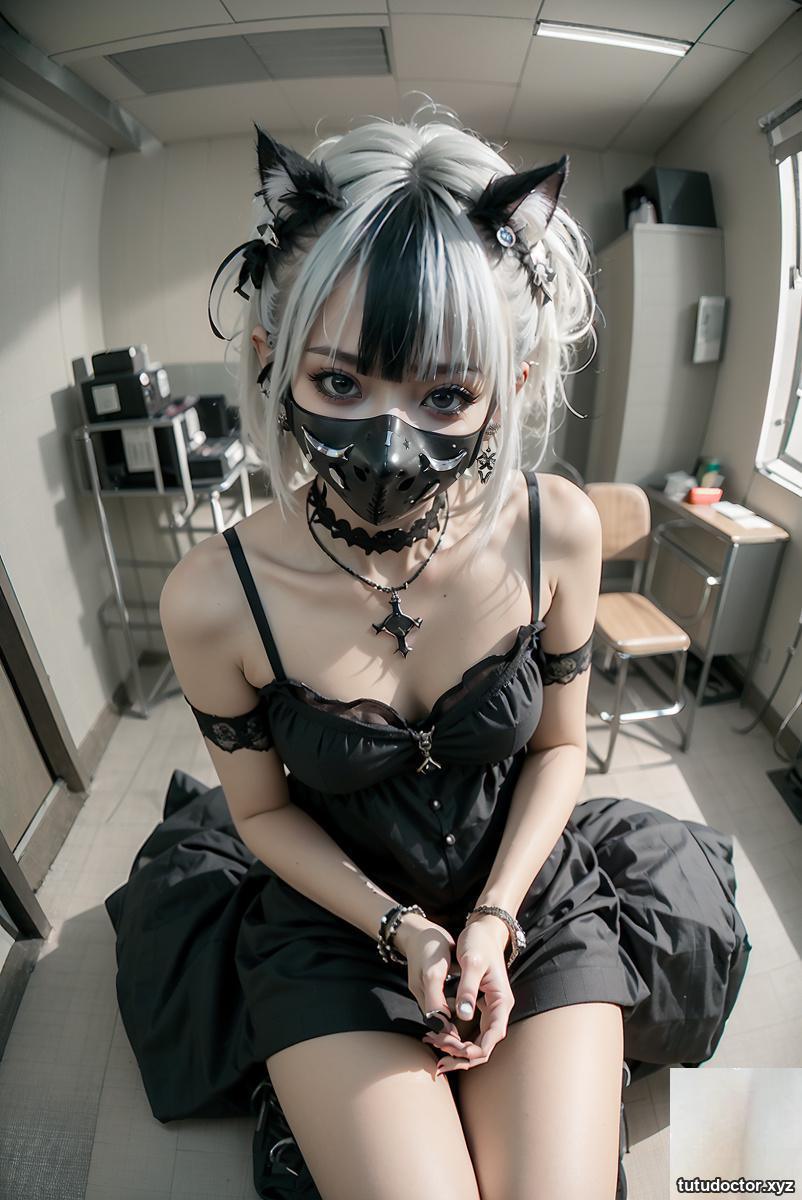 AI generated beauty~goth look, gothic fashion Gothic style fashion
