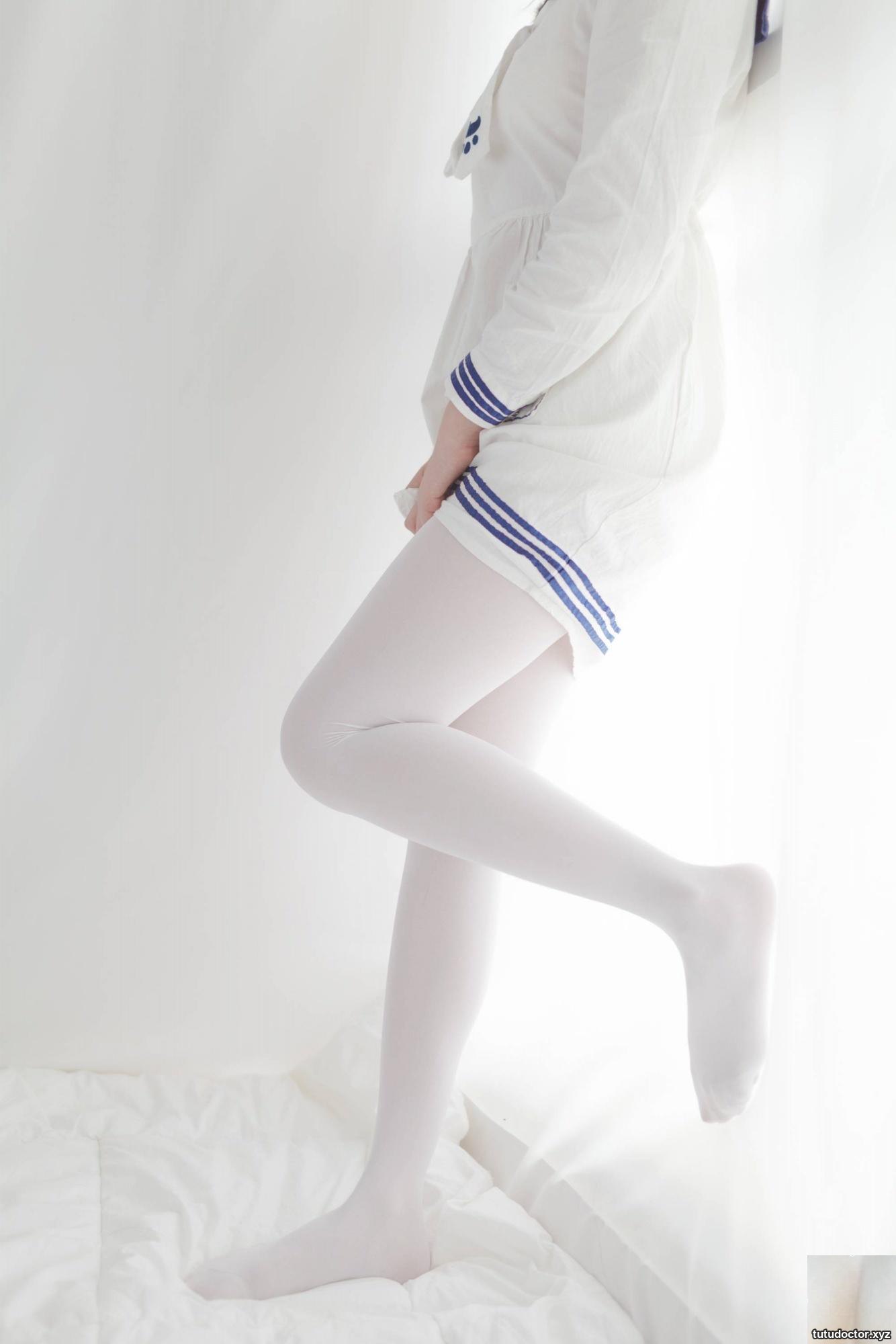 Girls Order Photo VOL.009 White Silk Sailor Skirt · photo 6 of 8