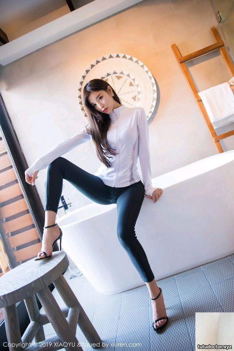 Sexy goddess Yang Chenchen sugar leather jacket seductive · photo 6 of 16
