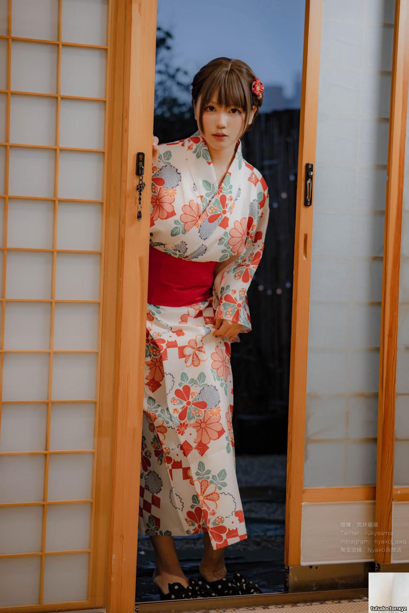 Cute girl Nyako Meow – Hefeng Lanman Yukata (86P)